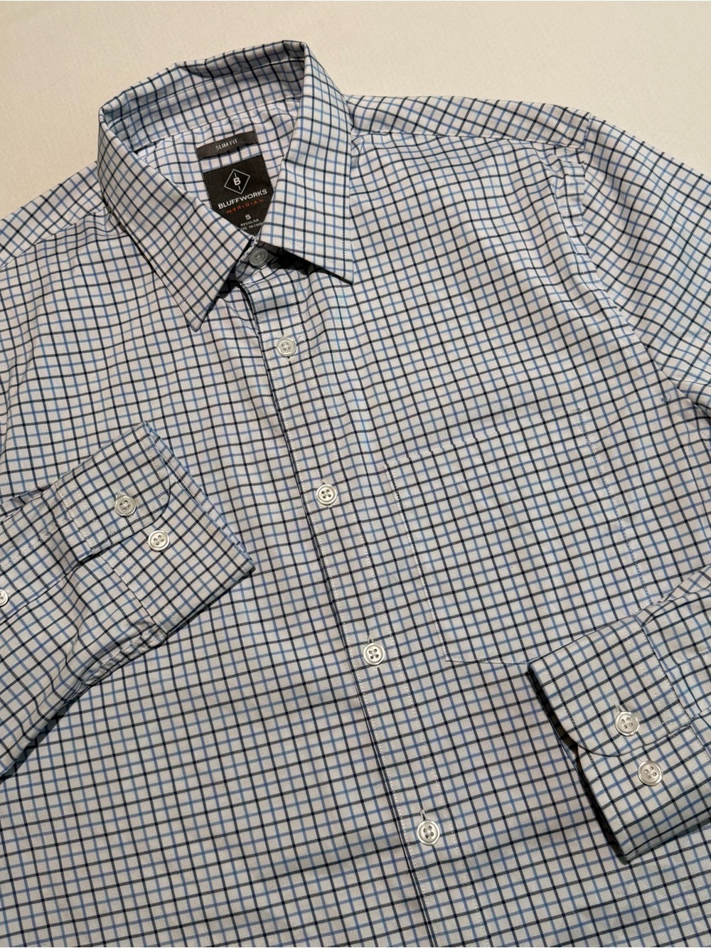 Bluffworks Dress Shirt Men S SLIM Performance Stretch Preppy Button Up Shirt